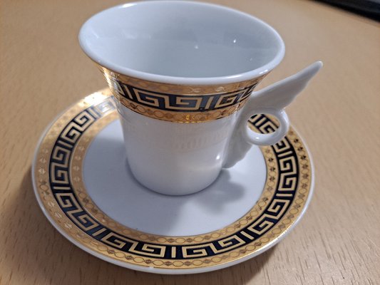 Vintage Italian Coffee Service in Versace style, 1970s, Set of 6-HIT-1384569