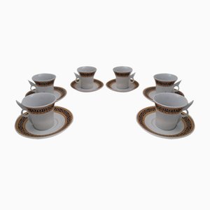 Vintage Italian Coffee Set in Versace Style, 1970s, Set of 12-HIT-1427864