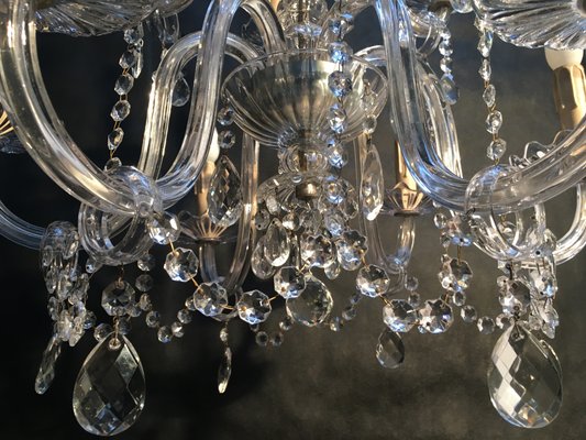 Vintage Italian Crystal Chandelier, 1940s-WQQ-1091717