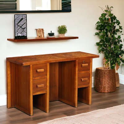 Vintage Italian Desk in Walnut, 1940s-VMM-2033324