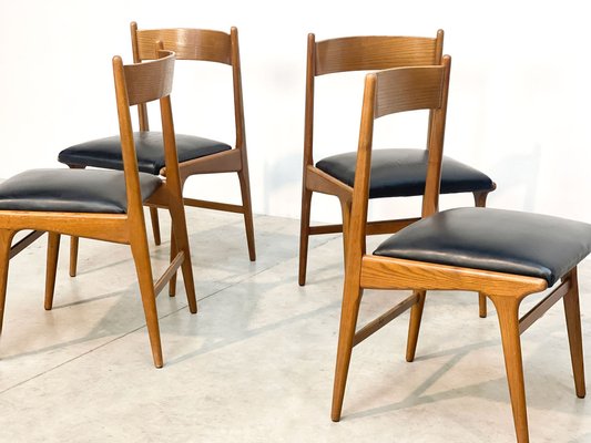 Vintage Italian Dining Chairs, 1960s, Set of 4-IRH-1816562