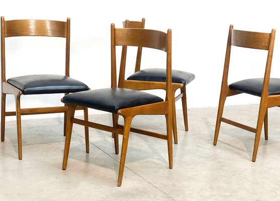 Vintage Italian Dining Chairs, 1960s, Set of 4-IRH-1816562