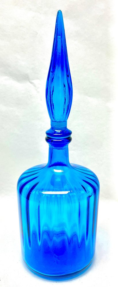 Vintage Italian Empoli Murano Cased Decanter, 1955