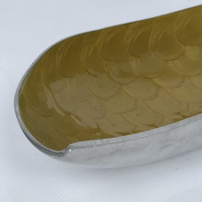 Vintage Italian Enamelled Aluminum Dish, 1970s-OT-981833