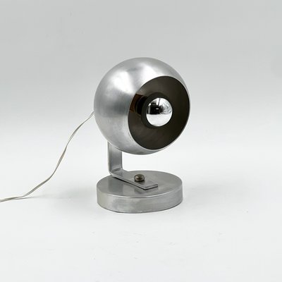 Vintage Italian Eyeball Table Lamp in Aluminium, 1960s-YSC-2027824