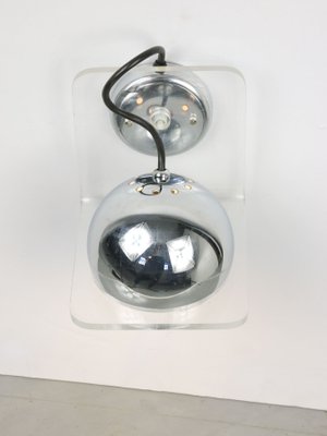 Vintage Italian Eyeball Wall Lamp in Chrome from Guzzini-HGJ-1299488