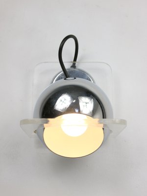 Vintage Italian Eyeball Wall Lamp in Chrome from Guzzini-HGJ-1299488