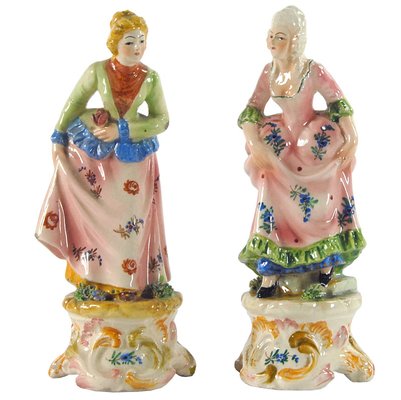 Vintage Italian Figurines from Capodimonte, 1950s. Set of 2, Set of 2-GIW-1807052