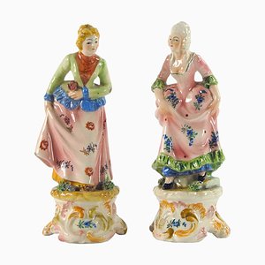 Vintage Italian Figurines from Capodimonte, 1950s. Set of 2, Set of 2-GIW-1807052