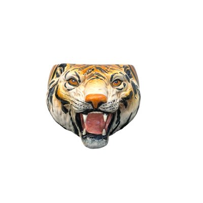 Vintage Italian Flower Pot in Shape of Tiger-TCS-2036671