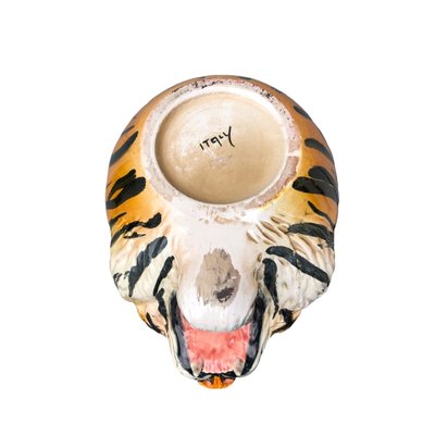 Vintage Italian Flower Pot in Shape of Tiger-TCS-2036671