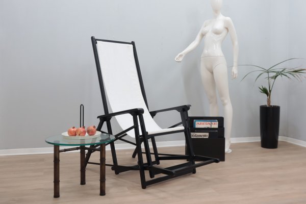 Vintage Italian Folding Deck Chair, 1970s-ZQ-2040499