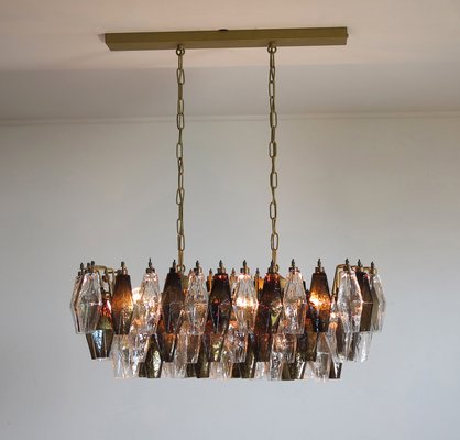 Vintage Italian Glass Chandelier, 1970s-FHZ-595406