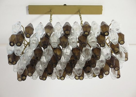 Vintage Italian Glass Chandelier, 1970s-FHZ-595406