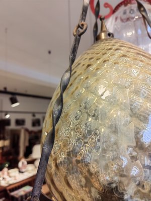 Vintage Italian Glass Chandelier in Pigna, 1970s-ZFY-1793776