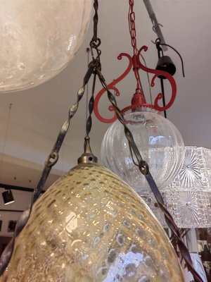 Vintage Italian Glass Chandelier in Pigna, 1970s-ZFY-1793776