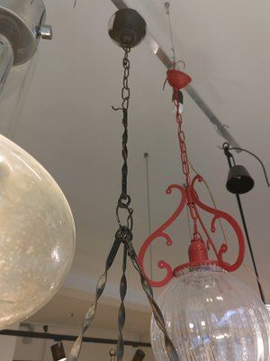 Vintage Italian Glass Chandelier in Pigna, 1970s-ZFY-1793776