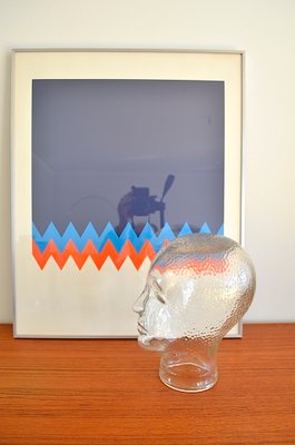 Vintage Italian Glass Head, 1960s-OV-628228