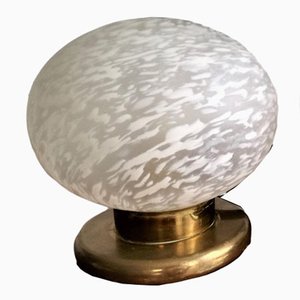 Vintage Italian Globe Bedside Light in Murano Glass with Swirl Pattern, 1970s-NKJ-1295676