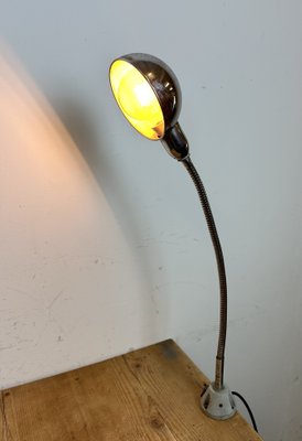 Vintage Italian Gooseneck Table Lamp in Chrome, 1960s-CGF-1720933