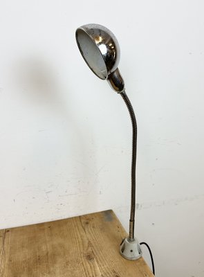 Vintage Italian Gooseneck Table Lamp in Chrome, 1960s-CGF-1720933