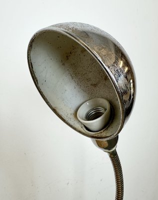 Vintage Italian Gooseneck Table Lamp in Chrome, 1960s-CGF-1720933