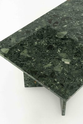 Vintage Italian Green Marble Coffee Table, 1980s-UQV-1357470