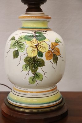 Vintage Italian Hand Painted Ceramic Table Lamp, 1980s-DCO-838469