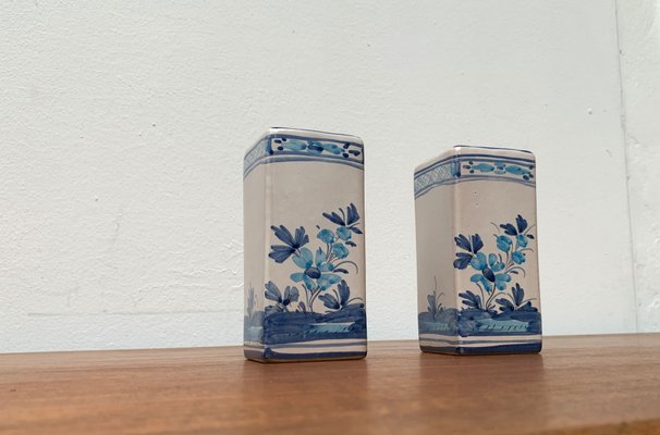 Vintage Italian Handpainted Vase from Larucci Italy, 1970s, Set of 2-UAH-1347988