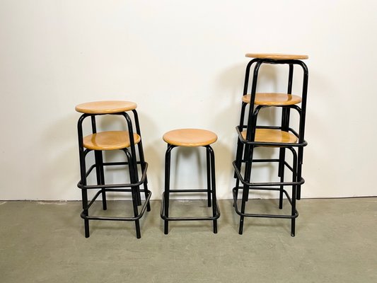 Vintage Italian Industrial Stool, 1970s-CGF-1167562