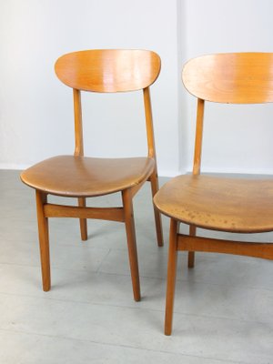 Vintage Italian Leatherette Dining Chairs, Set of 3-HGJ-1251280