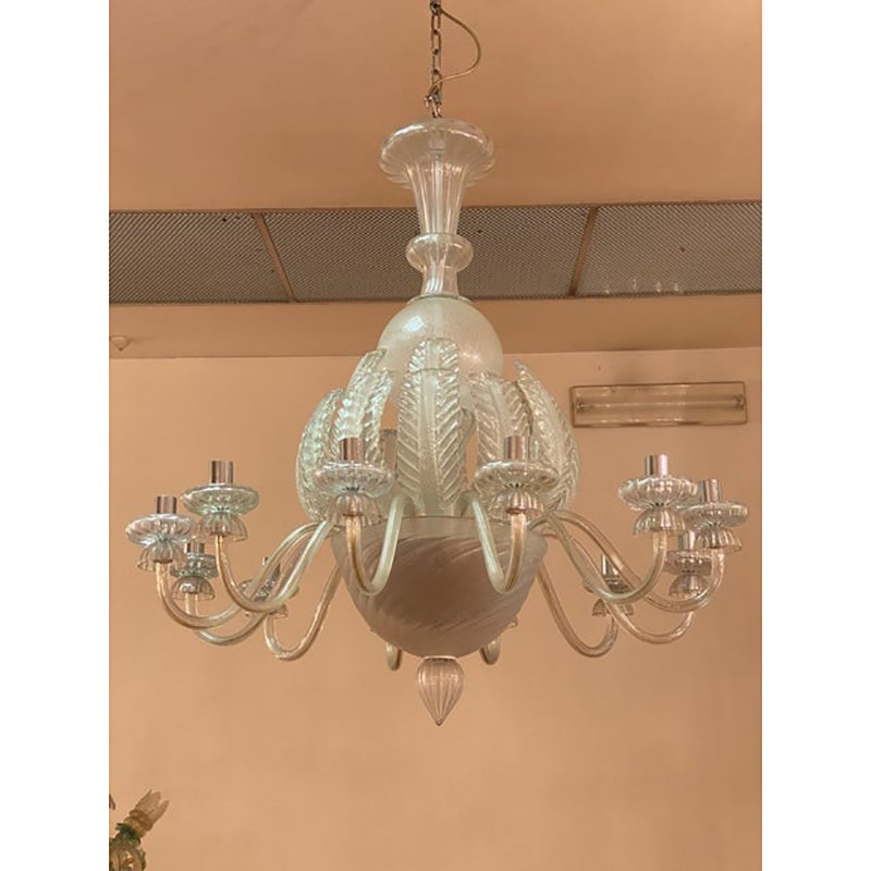 Vintage Italian Leaves Chandelier by Simoeng