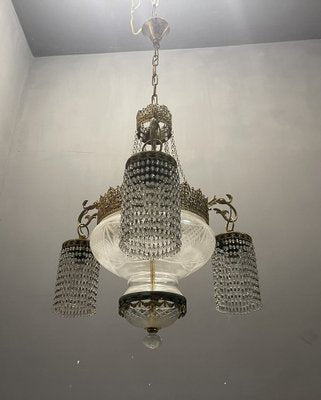 Vintage Italian Liberty Chandelier, 1930s-JJC-1176705