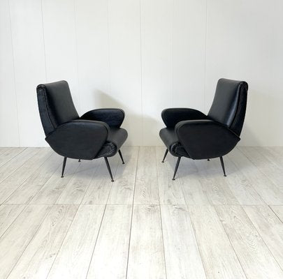 Vintage Italian Lounge Chairs, 1950s, Set of 2-NWG-2028899