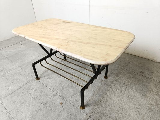 Vintage Italian Marble Coffee Table, 1950s-IRH-1806250