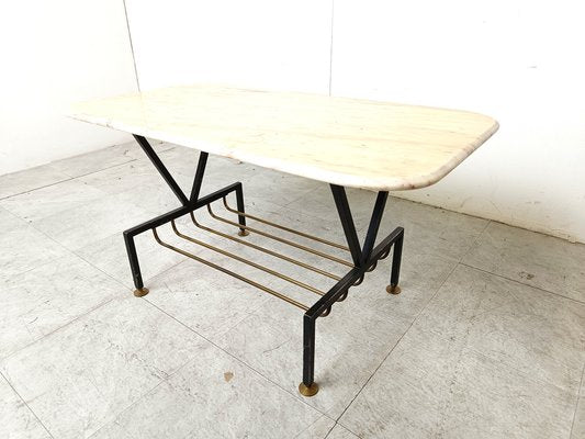 Vintage Italian Marble Coffee Table, 1950s-IRH-1806250