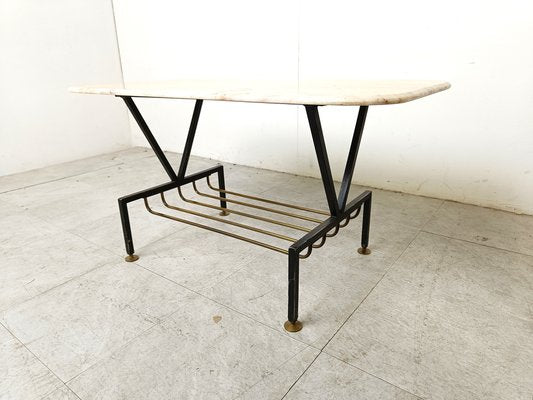 Vintage Italian Marble Coffee Table, 1950s-IRH-1806250