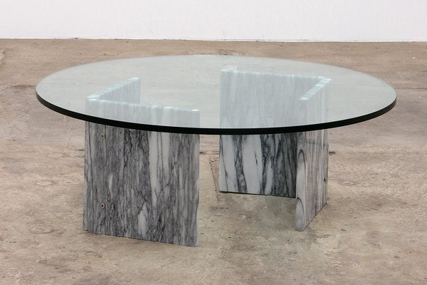 Vintage Italian Marble Coffee Table, 1970s-EZZ-1739940