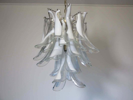 Vintage Italian Murano Glass Chandelier with 30 Glass Petals, 1983-FHZ-637615