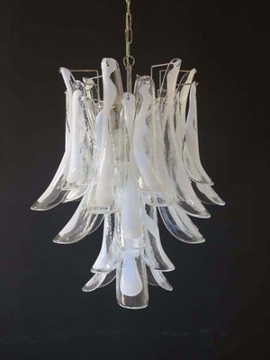 Vintage Italian Murano Glass Chandelier with 30 Glass Petals, 1983-FHZ-637615