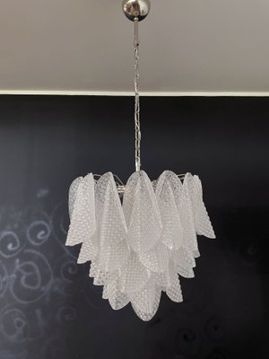 Vintage Italian Murano Glass Chandelier with 41 Rondini Glass Petals, 1980s-FHZ-965720