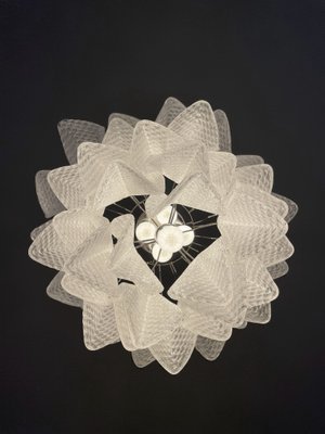 Vintage Italian Murano Glass Chandelier with 41 Rondini Glass Petals, 1980s-FHZ-965720