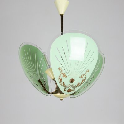 Vintage Italian Murano Glass Pendant Light, 1950s-HGJ-602645