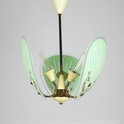 Vintage Italian Murano Glass Pendant Light, 1950s-HGJ-602645