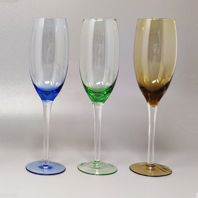 Vintage Italian Murano Glasses by Nason, 1970s, Set of 6-QGR-1320074