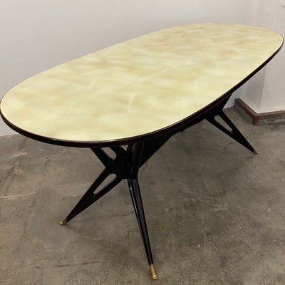 Vintage Italian Oval Table-IGT-1155148