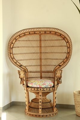 Vintage Italian Peacock Chair, 1970s-HUY-1774636