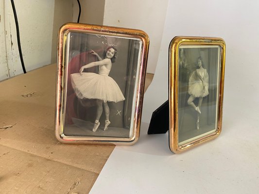 Vintage Italian Picture Frame Photos of Dancer, 1950s, Set of 2-UR-1728452