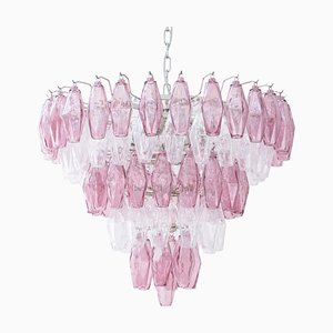 Vintage Italian Pink Murano Glass Chandelier-MPO-1361807