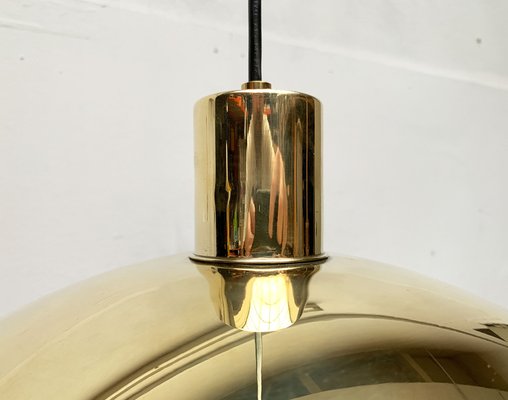 Vintage Italian Postmodern Brass Model S-481 UFO Pendant from Luci Italia, 1970s-UAH-1341630